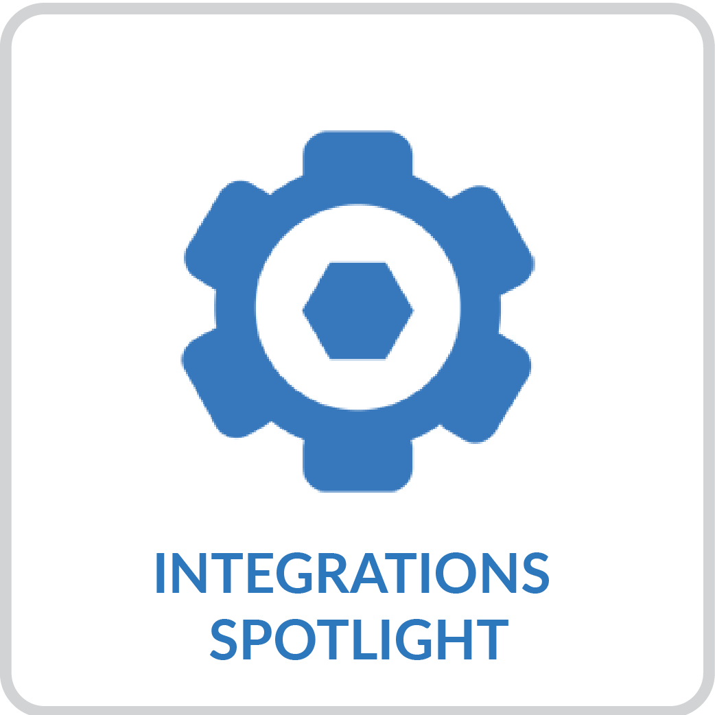 gear icon with caption integrations spotlight