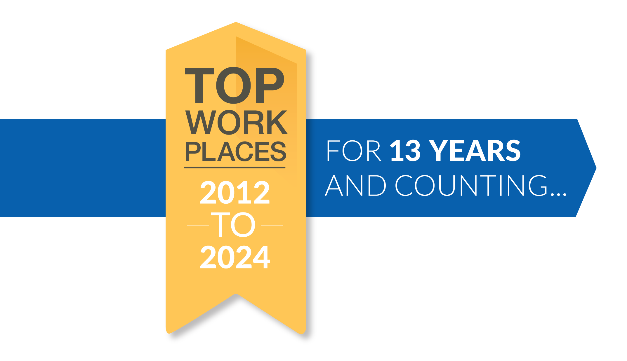 Top Workplaces 2012 to 2024 Logo