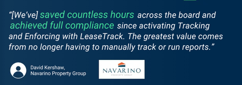 LeaseTrack Testimonial from David Kershaw of Navarino Property Group