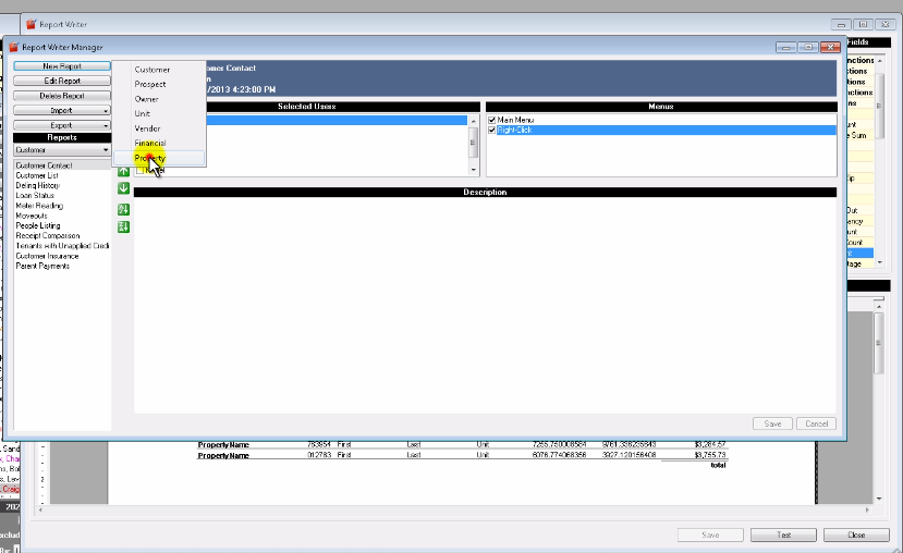 Rent Manager Report Writer