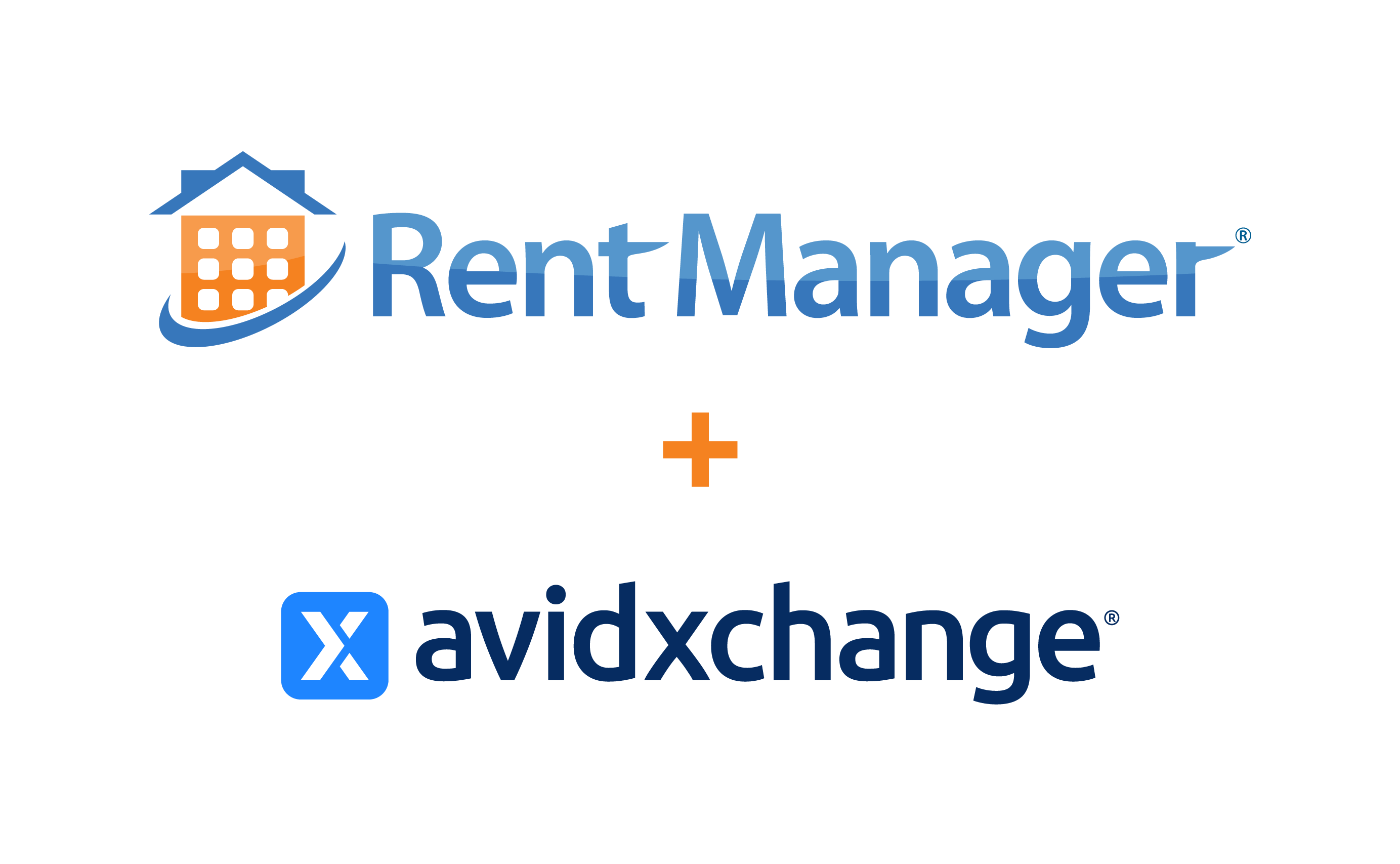 Rent Manager + AvidXchange logo